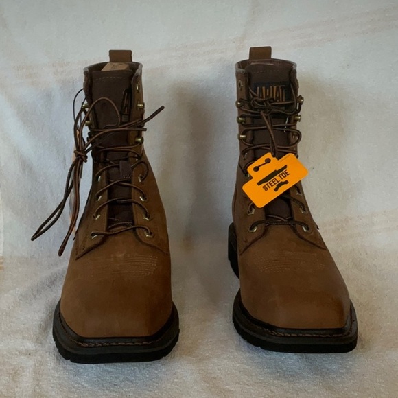 NEW ARIAT Men's Brown Leather Boots - Picture 2 of 5